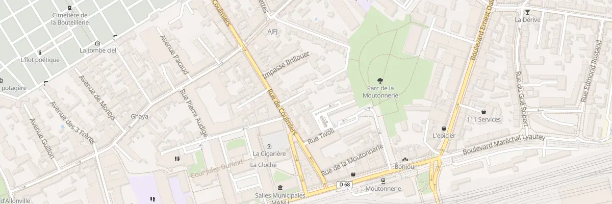 Plan du 14B Rue de Coulmiers à Nantes