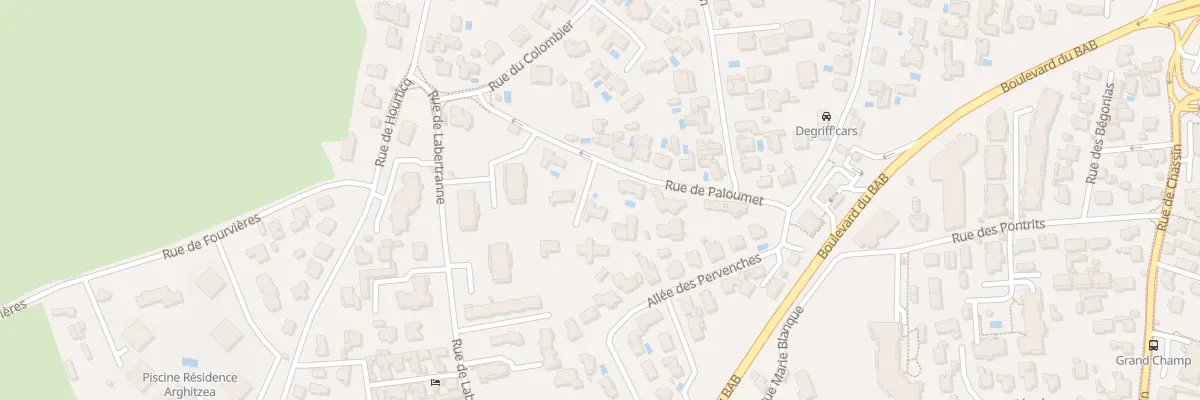 Plan du 17 Rue de Paloumet à Anglet