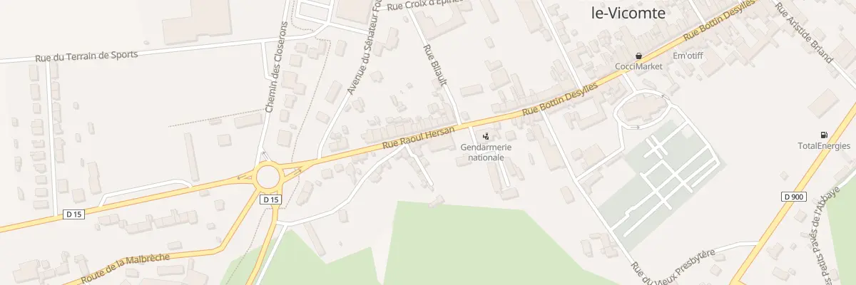 Plan du 3 Rue Raoul Hersan à Saint-Sauveur-le-Vicomte