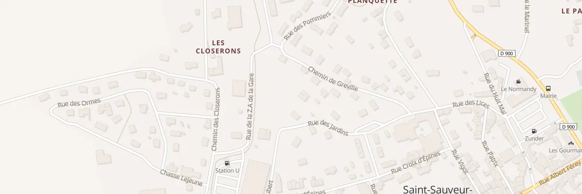 Plan du 5 Rue des Jardins à Saint-Sauveur-le-Vicomte
