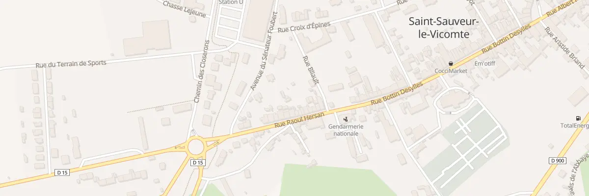 Plan du 14 Rue Raoul Hersan à Saint-Sauveur-le-Vicomte