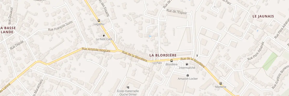 Plan du 74 Rue de la Blordière à Rezé