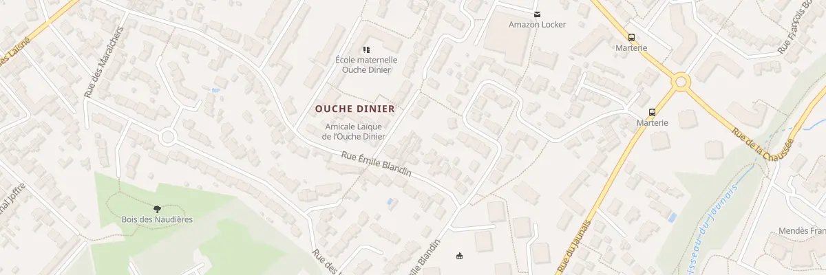 Plan du 20 Rue Emile Blandin à Rezé