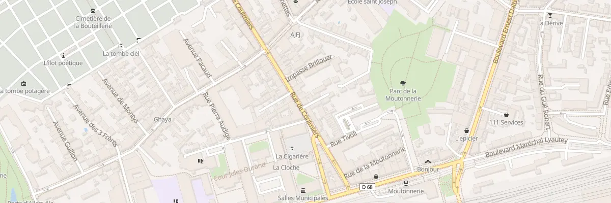 Plan du 16 Rue de Coulmiers à Nantes