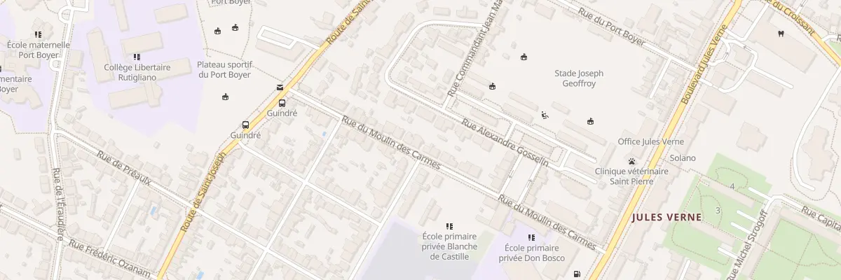 Plan du 32 Rue du Moulin des Carmes à Nantes
