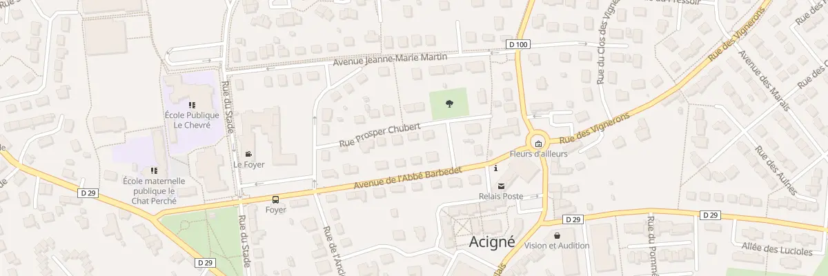 Plan du 8 Rue Prosper Chubert à Acigné