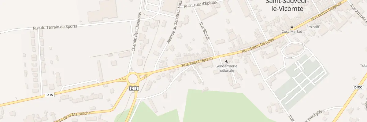 Plan du 26 Rue Raoul Hersan à Saint-Sauveur-le-Vicomte