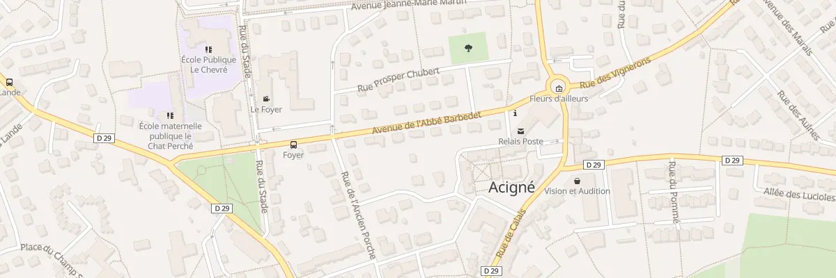 Plan du 9 Av Abbe Barbedet à Acigné