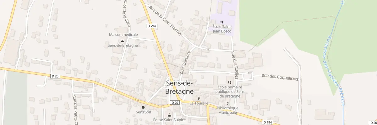 Plan du 7 Rue Gramont à Sens-de-Bretagne
