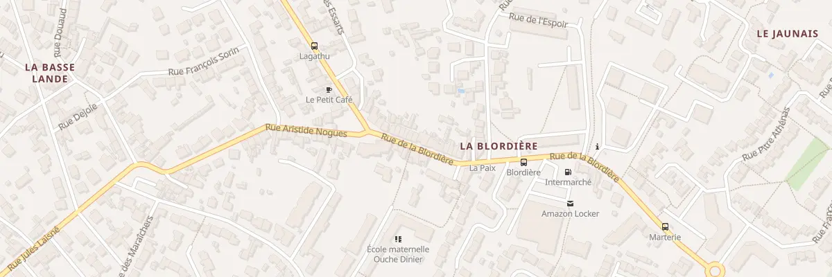 Plan du 86 Rue de la Blordière à Rezé