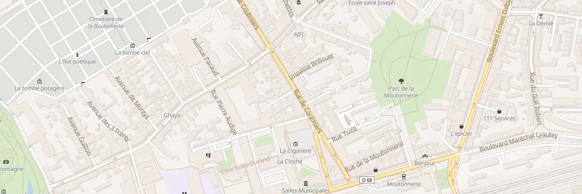 Plan du 17 Rue de Coulmiers à Nantes
