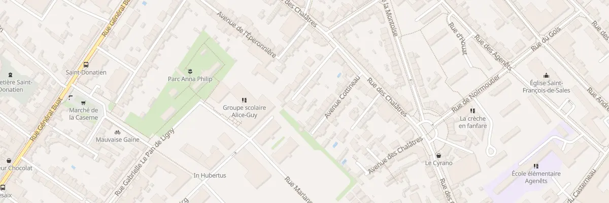 Plan du 11 Av des Gentilshommes à Nantes