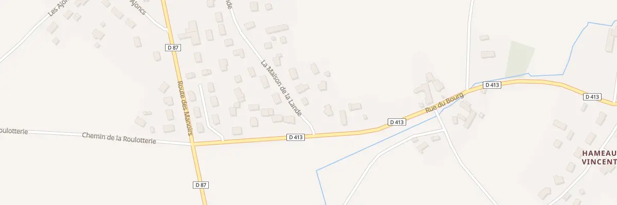 Plan du 6 La Maison de la Lande au Mesnil-au-Val