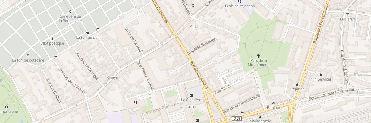 Plan du 19 Rue de Coulmiers à Nantes