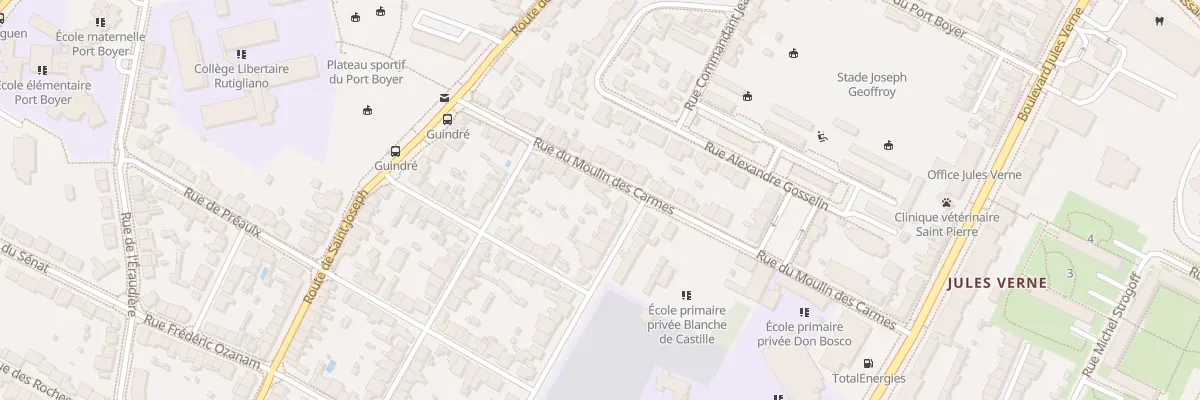 Plan du 33 Rue du Moulin des Carmes à Nantes