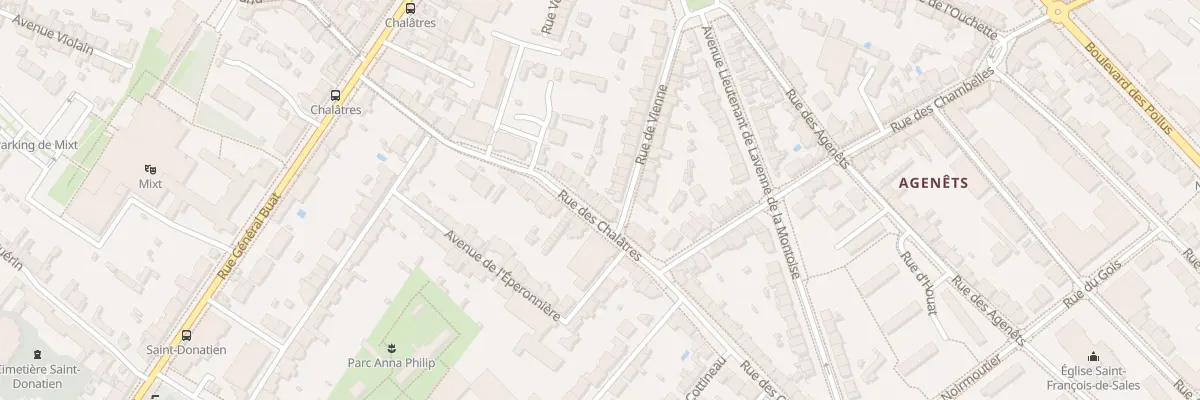 Plan du 92B Rue des Chalâtres à Nantes