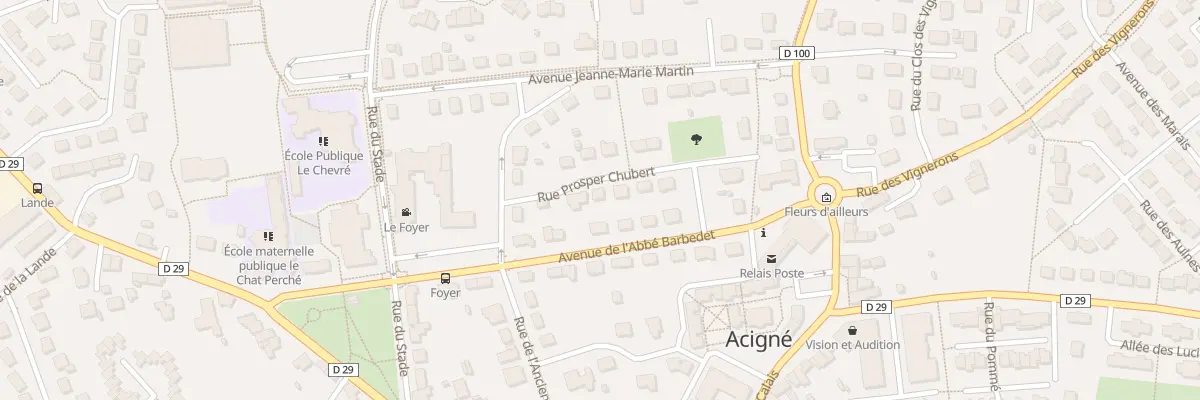 Plan du 4 Rue Prosper Chubert à Acigné