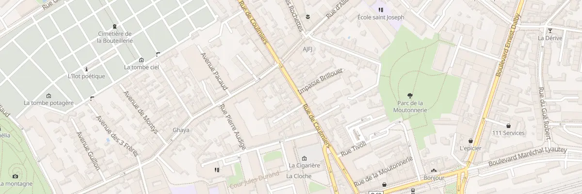 Plan du 21 Rue de Coulmiers à Nantes