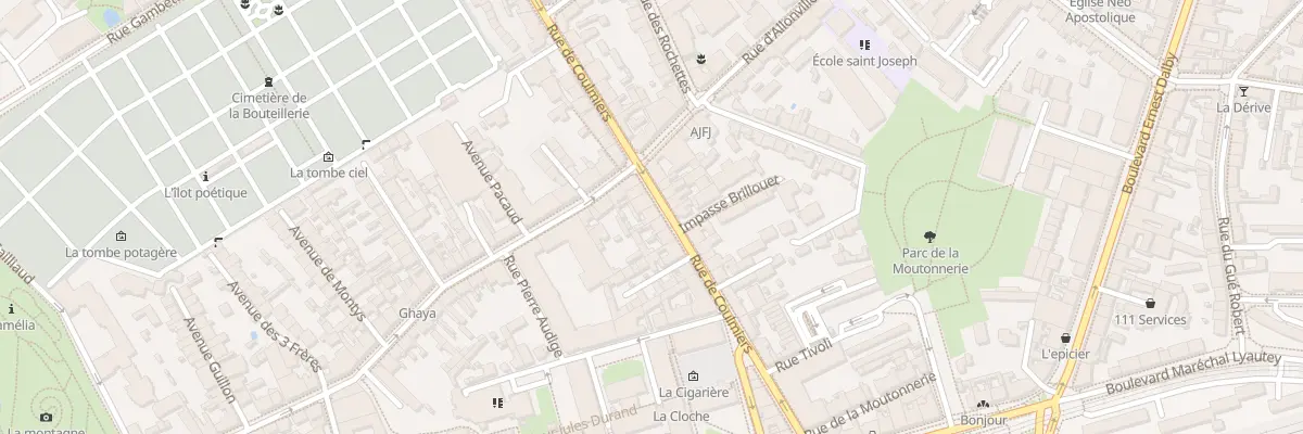 Plan du 25 Rue de Coulmiers à Nantes