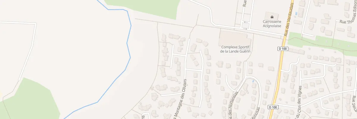 Plan du 23 Rue de la Montagne des Olivier à Acigné