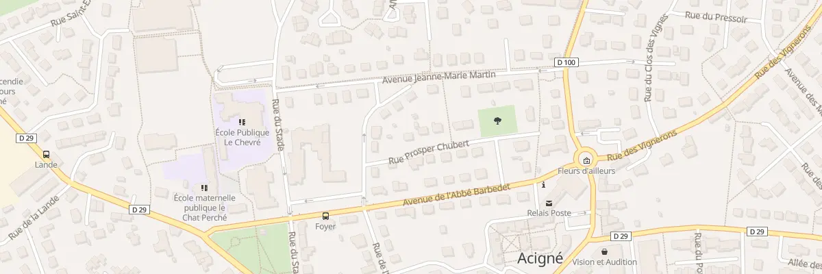 Plan du 3 Rue Prosper Chubert à Acigné