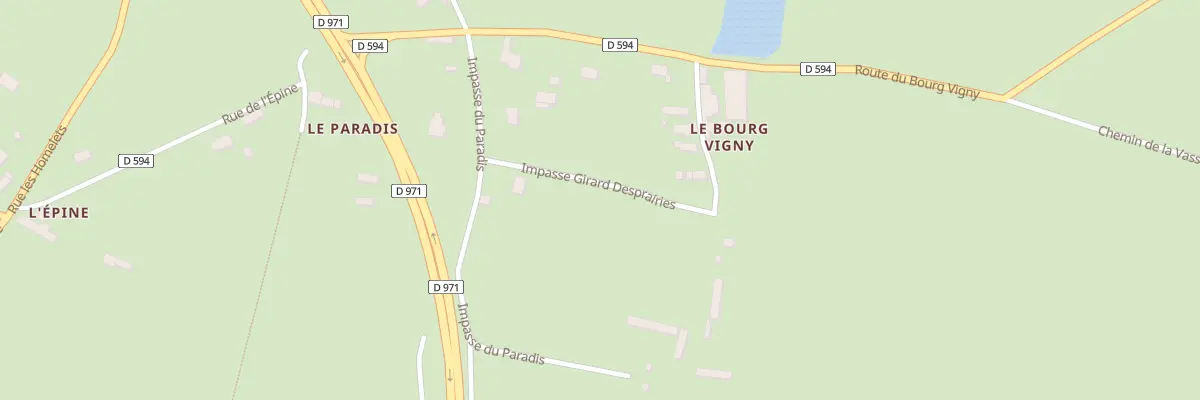 Plan du 90 Rue Girard Desprairies à Longueville