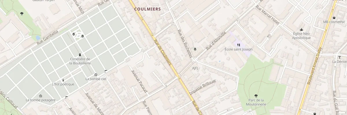 Plan du 38 Rue de Coulmiers à Nantes
