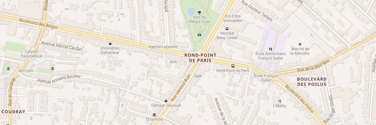 Plan du 1 Bd des Belges à Nantes