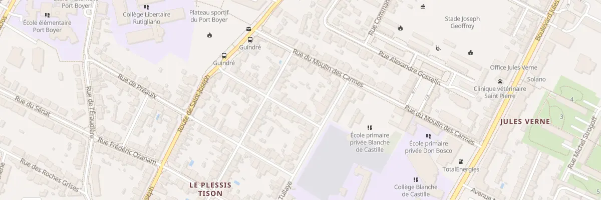 Plan du 6 Rue de Montbazon à Nantes