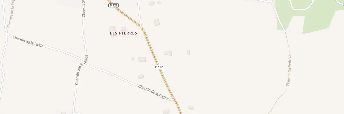 Plan du 33 Rte des Pierres à Digosville