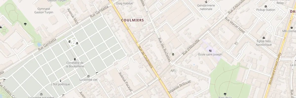 Plan du 46 Rue de Coulmiers à Nantes