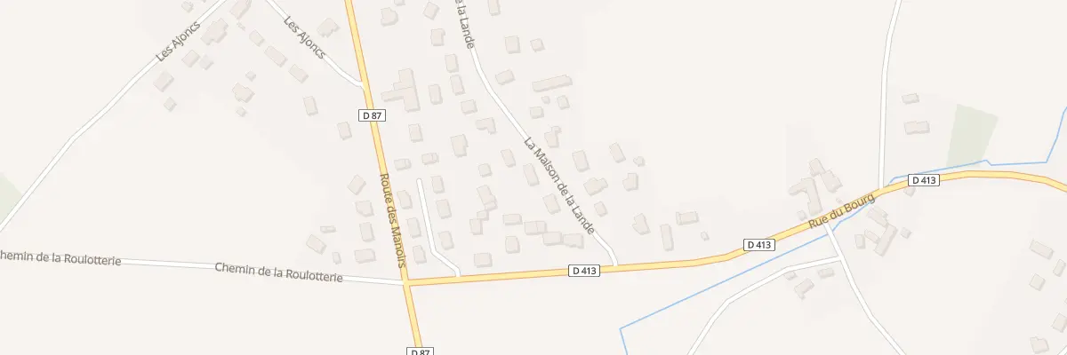 Plan du 9 La Maison de la Lande au Mesnil-au-Val