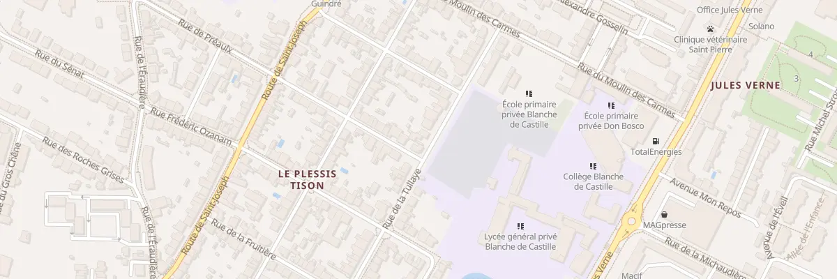 Plan du 30 Rue de la Tullaye à Nantes