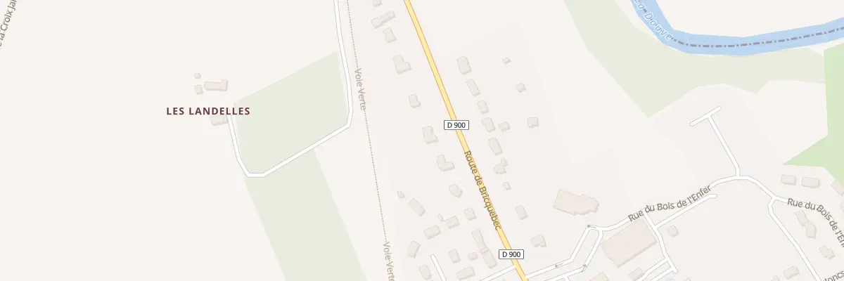 Plan du 41 Rte de Bricquebec à Saint-Sauveur-le-Vicomte