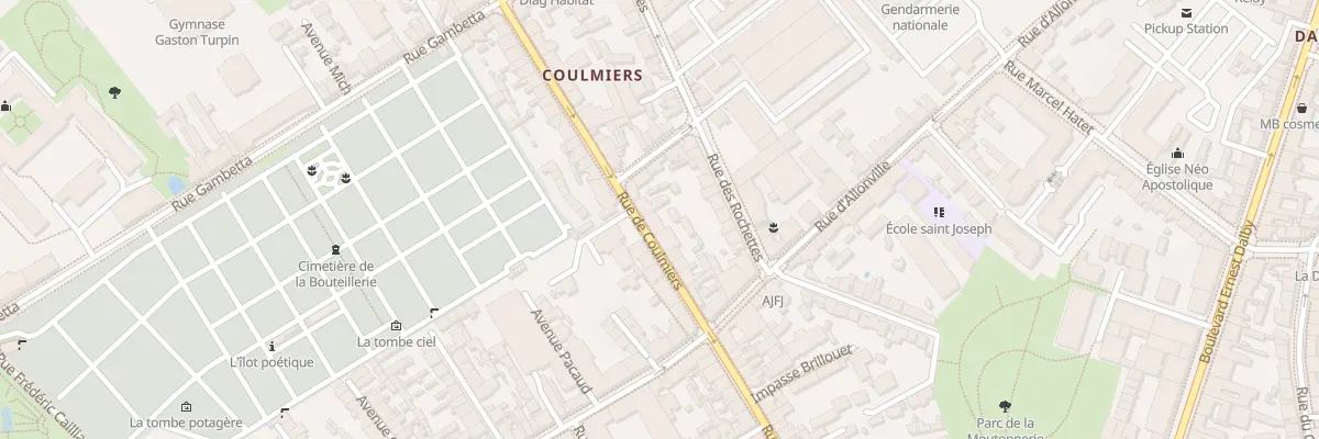 Plan du 44 Rue de Coulmiers à Nantes