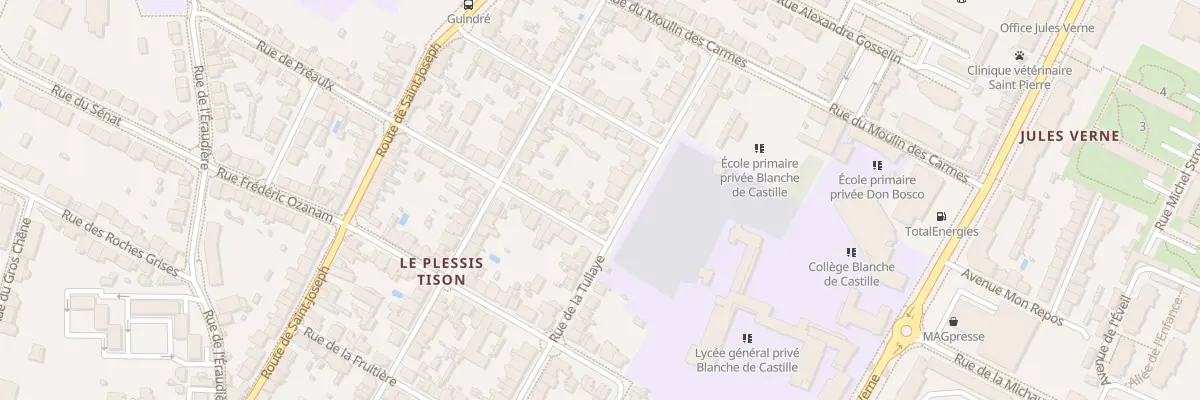 Plan du 28 Rue de la Tullaye à Nantes