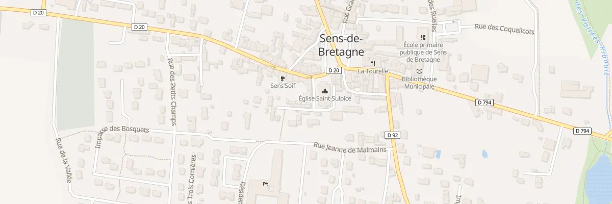 Plan du 4A Rue de l’Eglise à Sens-de-Bretagne