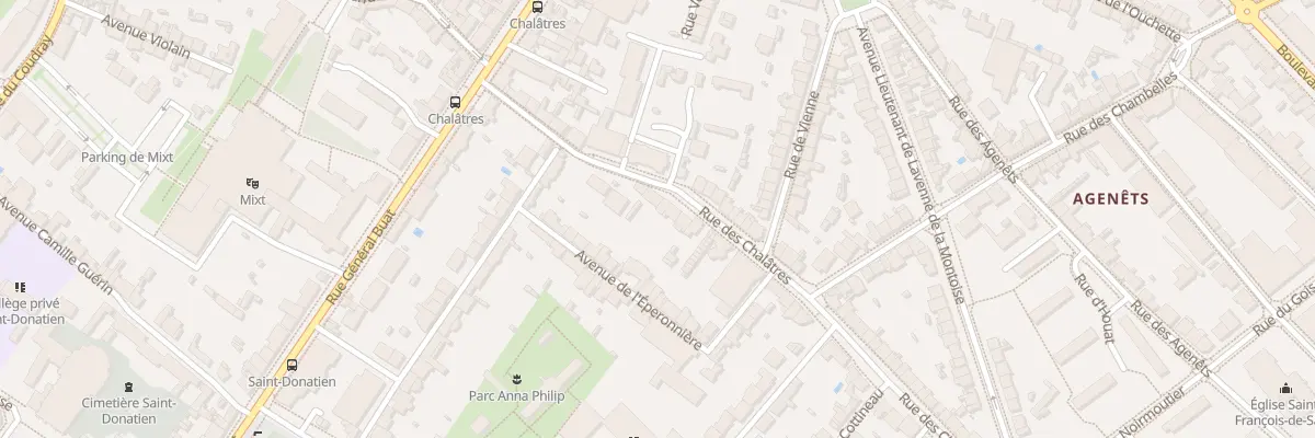 Plan du 83T Rue des Chalâtres à Nantes