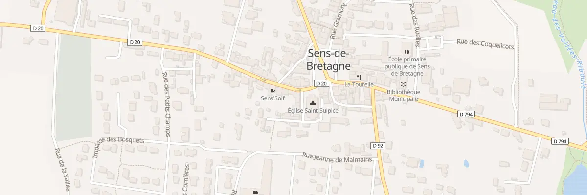 Plan du 5643 Rue St Nicolas à Sens-de-Bretagne