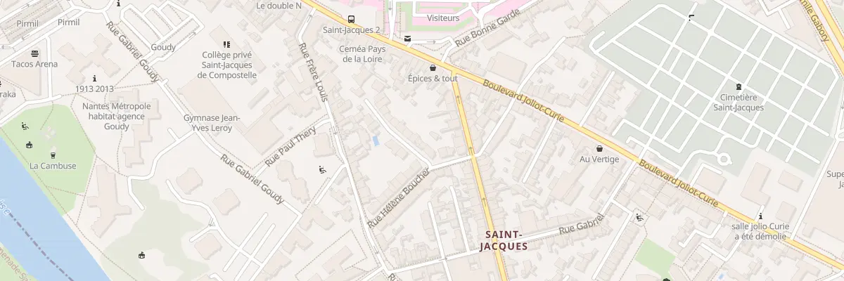 Plan du 8 Rue Jeannine à Nantes