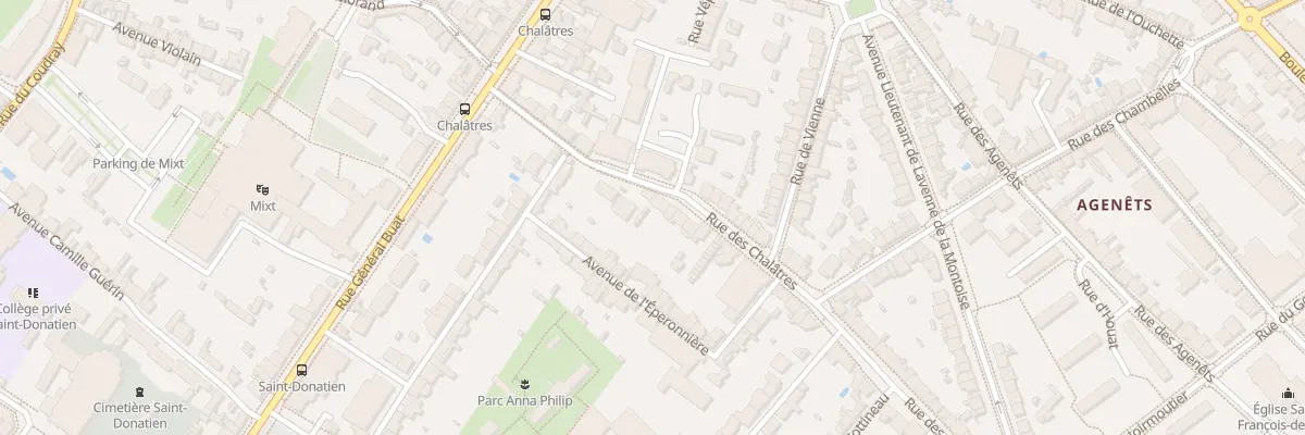 Plan du 85 Rue des Chalâtres à Nantes