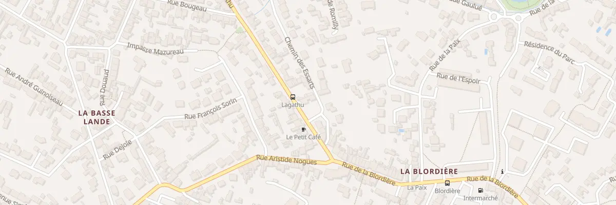 Plan du 12 Rue Maurice Lagathu à Rezé