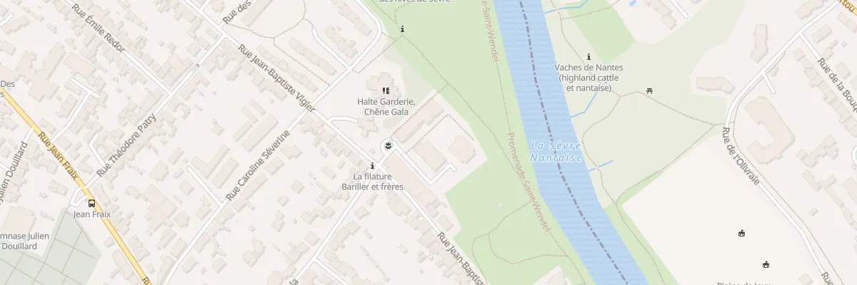 Plan du 107 Rue Jean Baptiste Vigier à Rezé