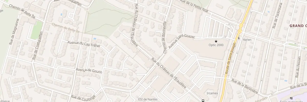 Plan du 18 Rue du Château de l’Eraudière à Nantes