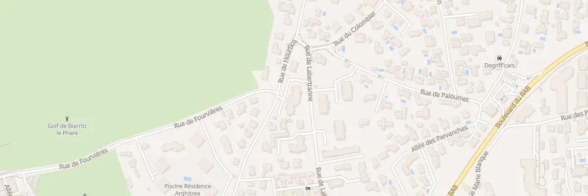 Plan du 33 Rue de Hourticq à Anglet