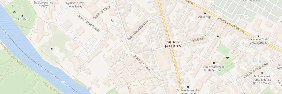 Plan du 3 Rue Louis Braille à Nantes