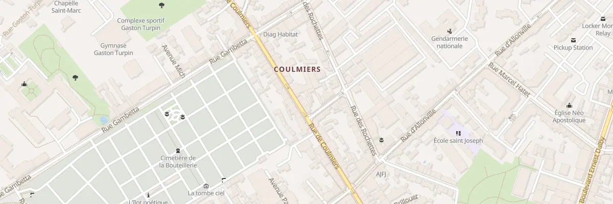 Plan du 50 Rue de Coulmiers à Nantes