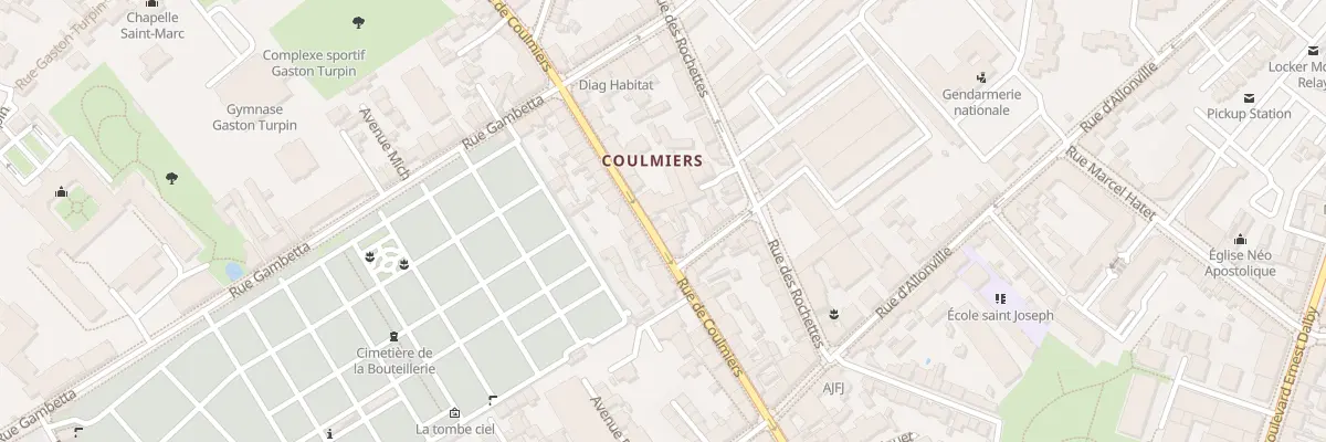 Plan du 50B Rue de Coulmiers à Nantes