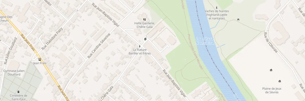 Plan du 121 Rue Jean Baptiste Vigier à Rezé