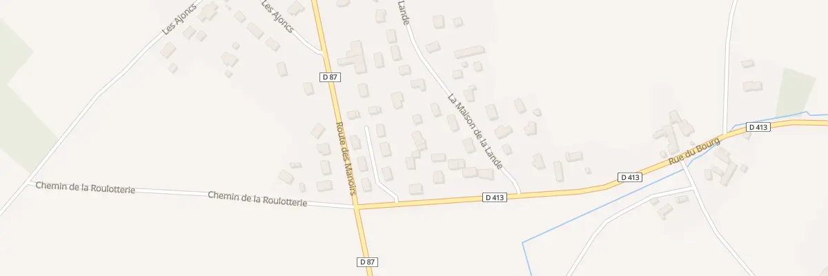 Plan du 7 Maison de la Lande au Mesnil-au-Val